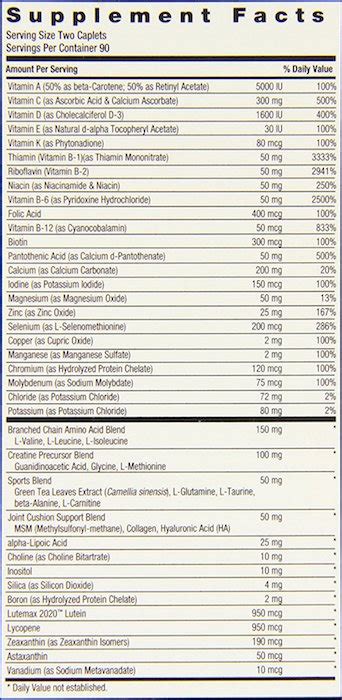 gnc mega men sport ingredients.